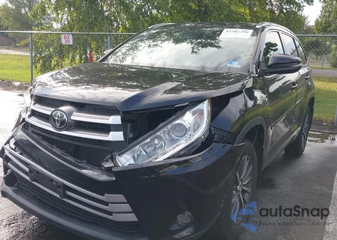 2018 Toyota Highlander Xle from USA, damaged, VIN 5TDJZRFH2JS892634
